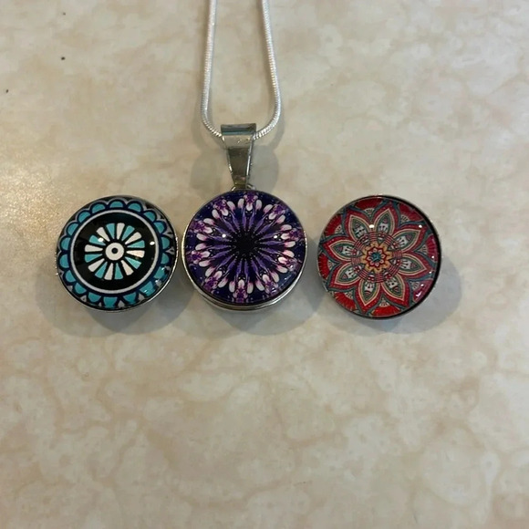 Snap Interchange Necklace, New - Picture 2 of 2